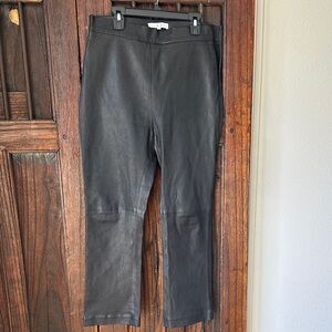 IRO Charcoal Leather Trousers